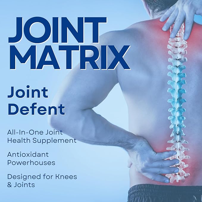 Joint Matrix PRO - Flexibility and Balance for Over Ages Chondroitin Sulfate antioxidants Supplement Muscle &amp Cartilage Health w/MSM Advanced Joint Support - 1 Bottle
