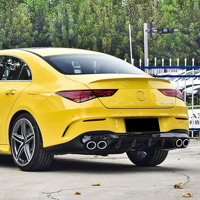 Rear Trunk Spoiler Wing Black For 2020-2024 Benz C118 CLA180 W118 CLA35 CLA45 AMG