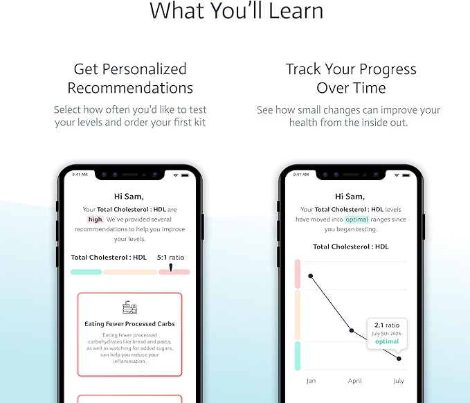 Liver Health &amp Function Test | 7-in-1 At-Home Liver Test | Choose Health | Test and Track Liver Function &amp Health | AST | ALT | GGT | Blood Sugars | Inflammation and More | Not Avail in NY RI