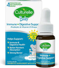 Culturelle Baby Probiotic Drops + Vitamin D Immune &amp Digestive Health Support for Babies Infants &amp Newborns 0-12 Months 30 Day Supply Gluten Free &amp Non-GMO 9ml