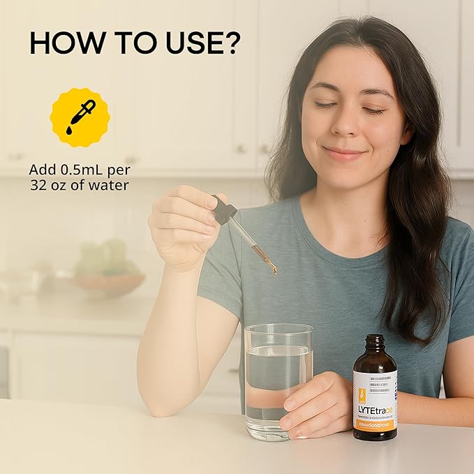 LyteLine Trace Mineral Drops 100ml x 200 Servings - Max-Absorption Ionic Natural Low Sodium Trace Minerals Concentrate to Balance the Body's pH - Non-GMO Vegan Kosher and Keto Friendly