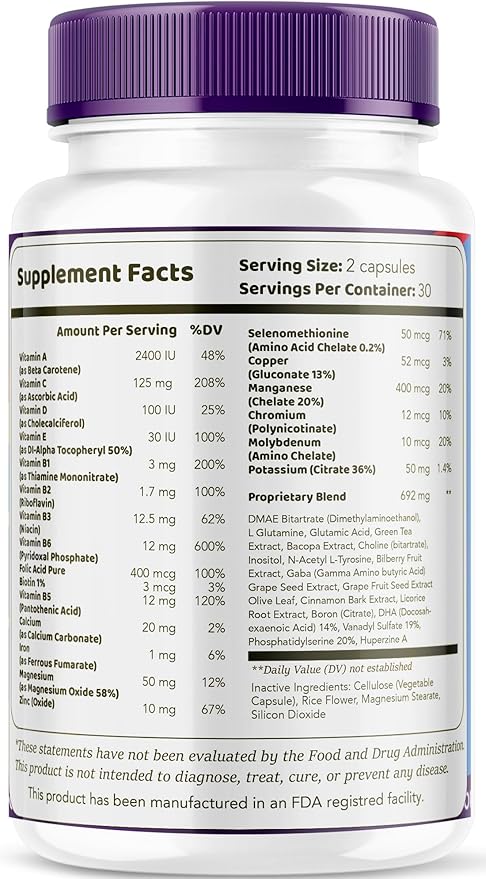 (3 Pack) Synaptic XR Capsules SynapticXR Synaptic XR Core Focus Synaptic XR Brain Caps Synaptic XR Synaptic XR Advanced Formula 180 Capsules for 3 Months