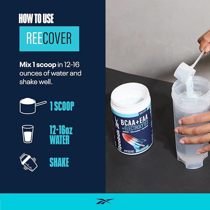 Reebok Performance System Bundle | REEenergize Pre-Workout REEcover BCAA + EAA REEbuild Whey + Collagen | Complete Athletic Performance System