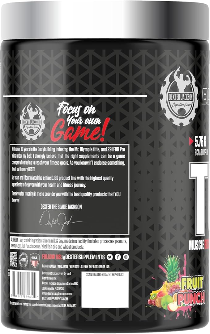 Black Series Turbo BCAA | Advanced Muscle Recovery Formula for Enhanced Performance | 30 Servings 390 Gram (Regular Fruit Punch)