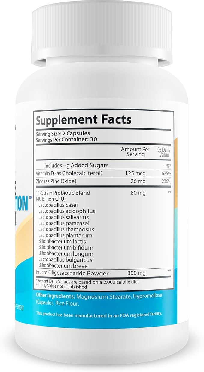 Biblical Super Foods Ultimate Gut Restoration Probiotic - Our Best Gut Restore Probiotic Formula - Ultimate Micro Biome Probiotics - Probiotics and Prebiotics - Synbiotic Vitamin D Immunity Capsules