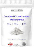Creatine HCL + Creatine Monohydrate Mix Less Sour &amp Easier to Consume Post Workout Muscle Builder for Men &amp WomenCreatine Hydrochloride + Monohydrate 16 OZ (454g)