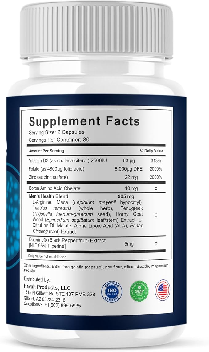 BLUE VIBE Prostate Max Advanced Capsules Prostate Max Maximum Strength Prostate Support and Advanced Overall Health Multivitamin Supplement ProstateMax Daily Support (2 Pack - 120 Capsules)