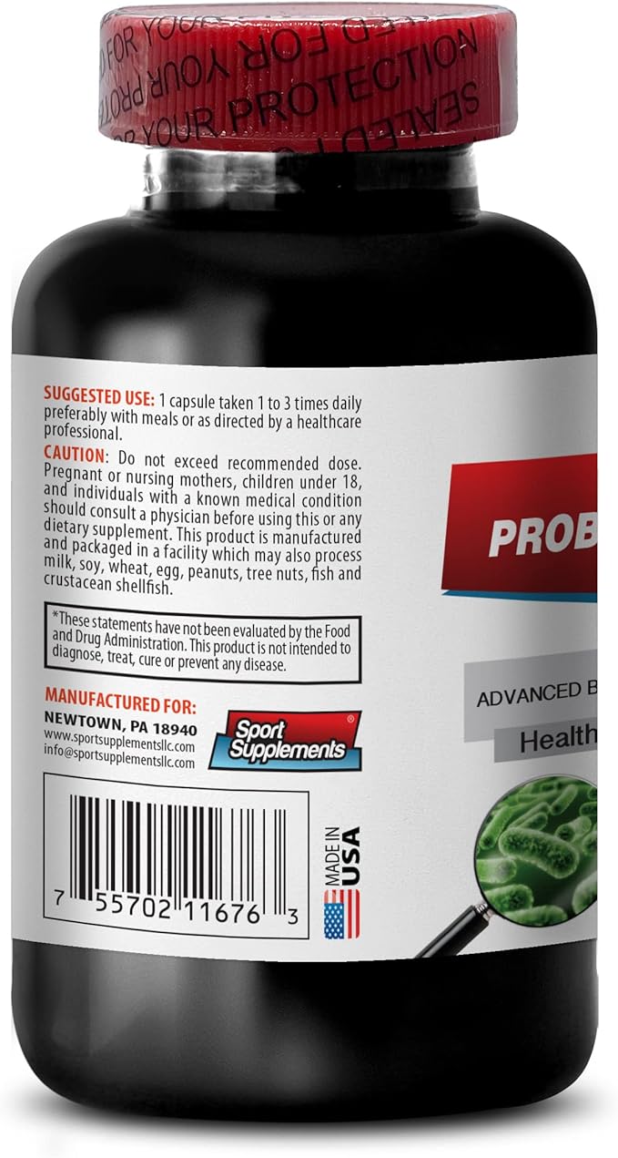 Probiotic Advanced Blended Complex - PROBIOTIC Complex - Healthy Digestive System Probiotic Supplement probiotic with Digestive Enzyme probiotic Supplements for Gut Health 1 Bottle 60 Capsules