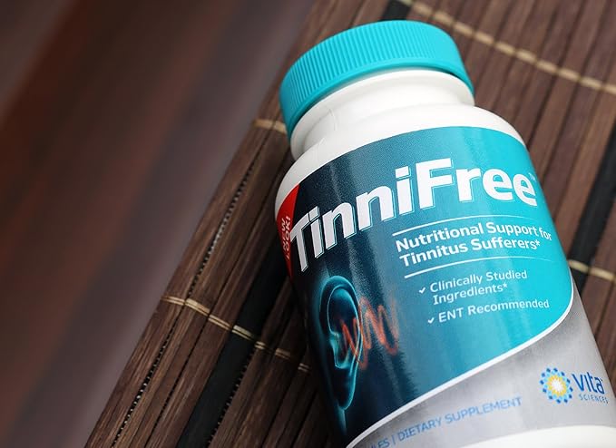Tinnitus Relief Formula - Tinnifree with Clinically Studied Ingredients. Powerful Effective Formula to Improve Inner Ear Circulation &amp Help Stop Ringing in the Ears  ENT Recommended. 60 ct.