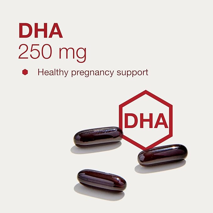 PROTOCOL FOR LIFE BALANCE Pre-Natal Multivitamin with DHA - 250 mg DHA - for Pregnancy &amp Lactation Support* - with DHA Calcium Copper B12 &amp Vitamin C - Halal &amp Dairy Free - 90 Softgels