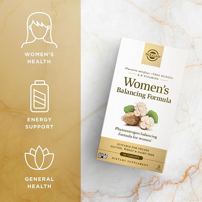 Solgar Women’s Balancing Formula - 60 Tablets Pack of 2 - Vegan Kosher Gluten &amp Dairy Free - 120 Total Servings
