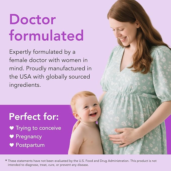 Premom Prenatal Choline Bitartrate Supplement: 550mg for Cognitive Development Meet Daily Needs– Nutritional Support for Pregnancy &amp Metabolism Baby Brain Development – 60 Capsules 30 Days Suppl