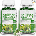 Soursop Graviola Capsules with Kelp for Cell Regeneration Enhances Immunity Digestive Support Anti-oxidant* Properties Gluten Free Vegan 120 Counts (2 Pack)
