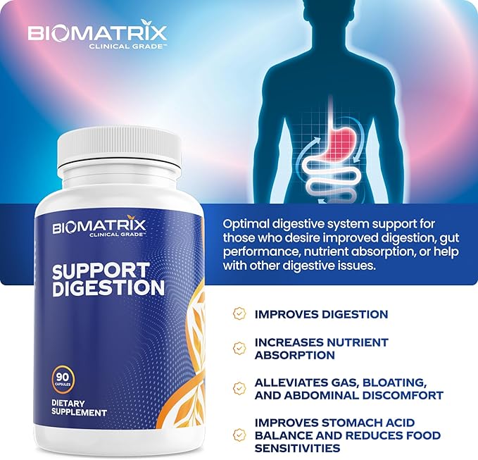 Digestive Enzymes Supplement (90 Capsules) Support Digestion - with Purified Bile Pancreatin Plant Enzymes Ox Bile Betaine HCL Support Digestion of Fats Carbohydrates and Proteins