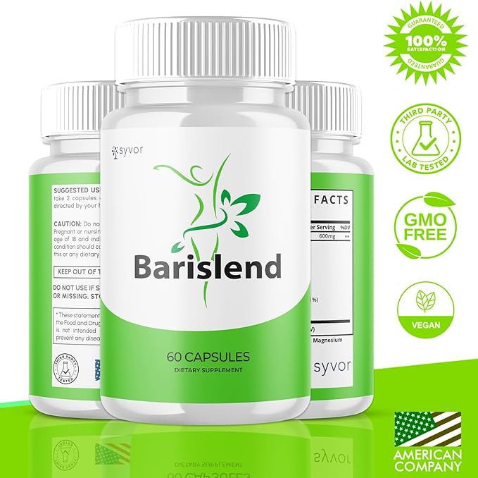 (3 Pack) Barislend Capsules Official Barislend Pink Salt Pills with All Natural Ingredients Bari-Slend Advanced Formula Vitamin Pills for Health and Wellness Support for Men and Women (180 Capsules)