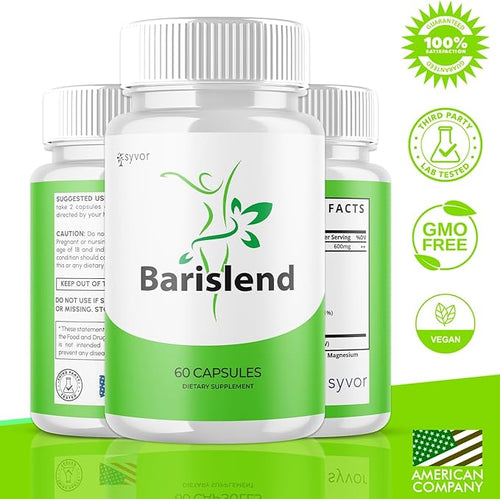 (3 Pack) Barislend Capsules Official Barislend Pink Salt Pills with All Natural Ingredients Bari-Slend Advanced Formula Vitamin Pills for Health and Wellness Support for Men and Women (180 Capsules)