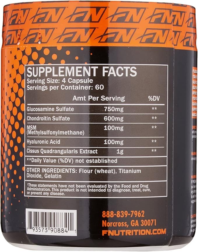 Flexible Joint Formula | Complete Support for Joints Bones &amp Connective Tissues | Promotes Uptake of Sulfates | 240 Capsules