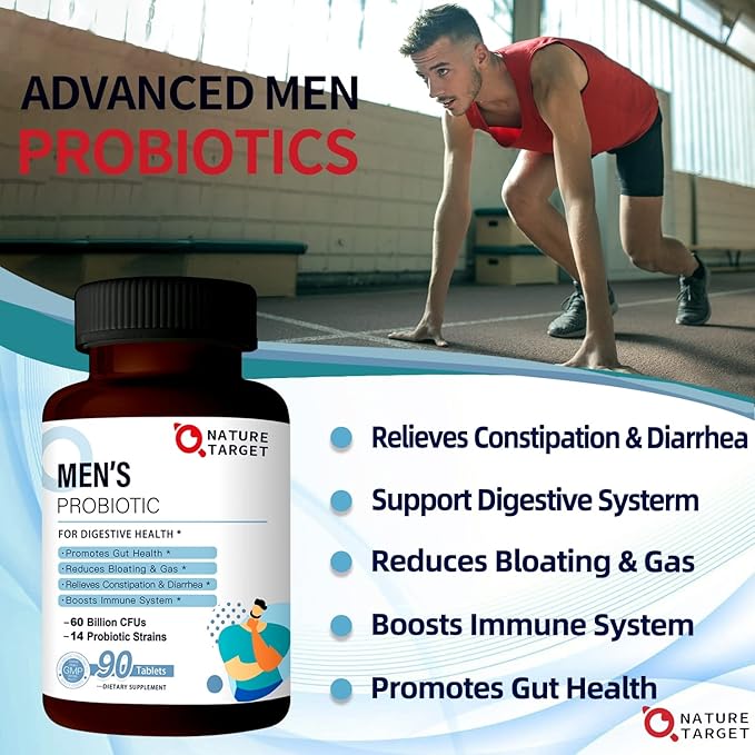 NATURE TARGET Probiotics for Men Digestive Health Probiotics for Women Digestive Health