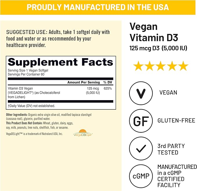 NatureWise [1] Flaxseed Oil 1000mg - Organic Cold Pressed - 120 Softgels[120-Day Supply] + (Pack of 2) Vegan Vitamin D3 5000iu + Organic Olive Oil - 60 Mini Softgels[60-Day Supply]
