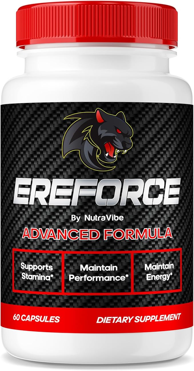 Ereforce – Advanced Daily Formula with Premium Ingredients to Help Fuel Energy Support Daily Performance &amp Active Lifestyle | Just 2 Easy-to-Swallow Pills a Day (60 Capsules)