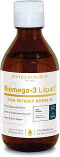 Biotics Research Biomega 3 Liquid™ Highly Concentrated Omega 3 Fish Oil Liquid Sustainably Sourced Traceable Pure 2490 mg of EPA DHA Omega 3 Fatty Acids per TSP 1040 mg DHA 7 Fl Ounces 200ml 40 SVG