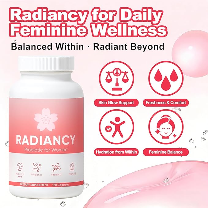 Vaginal Probiotic for Women Vaginal Health - Vaginal Dryness &amp Ph Balance with Lactobacillus Strains Cherry Blossom Extract Hyaluronic Acid Vitamin C - 120 Count