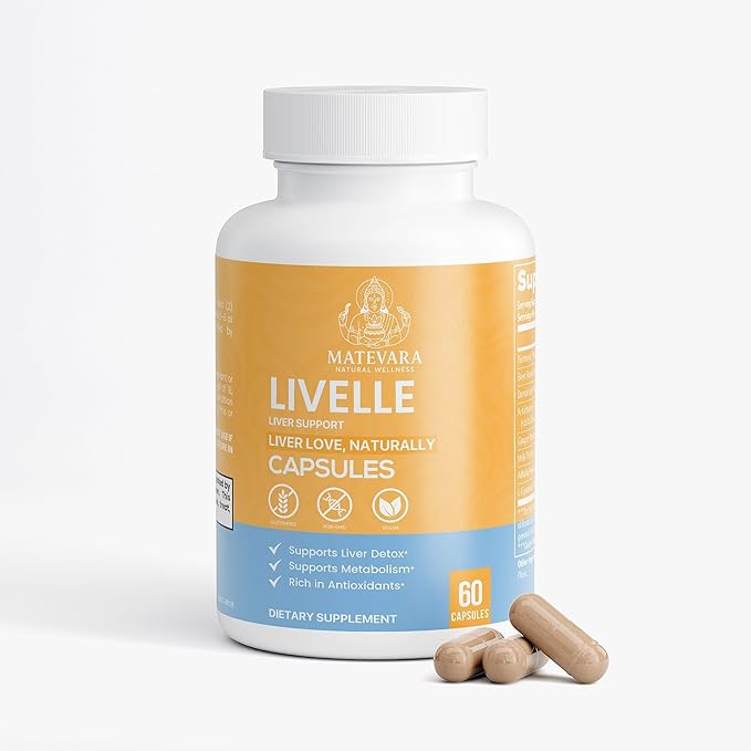 Livelle Milk Thistle Liver Support Supplement | 60 Capsules