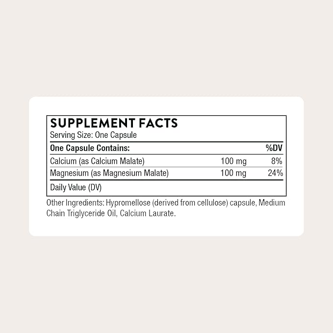 THORNE - Calcium-Magnesium Malate - Optimally Absorbed Magnesium &amp Calcium Mineral Supplement - Supports Bone Muscle Lung &amp Heart Health* - Third-Party Certified - Dairy &amp Gluten-Free -