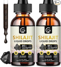 (2-Pack) High Potency Shilajit Pure Himalayan Organic Liquid Supplement Shilajit Resin Drop for Men &amp Women Max Potency 85+ Clean Trace Minerals &amp Fulvic Acid for Energy Metabolism &amp Im