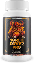 Blood Flow Nordic Power Pro - Our Best Blood Circulation Supplements for Men - Increase Blood Flow Care - Better Blood Flow Nordic Power Male Pills - Male Nordic Power Supplement for Max Blood Flow