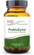 MD Prescriptives - ProbioZyme - Vegetarian Digestive Enzymes - Supplement for Digestive &amp Gut Health - 90 Capsules