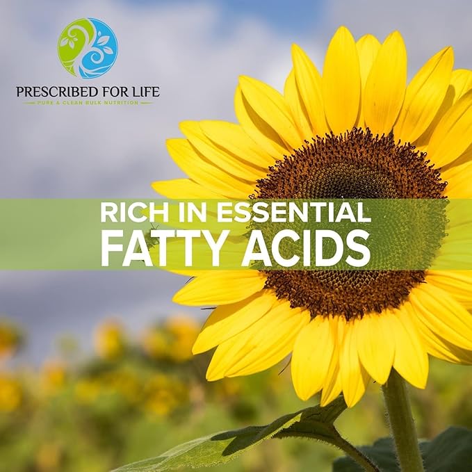 Prescribed For Life Organic Sunflower Lecithin Powder Natural Gluten Free Vegan Non GMO Soy Free Kosher Lecithin Supplement Rich in Choline &amp Essential Fatty Acids (1kg / 2.2lb)