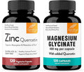 Sandhu's Zinc Quercetin &amp Magnesium Glycinate Complex with Quercetin Capsules | Supports Immune Muscle Health &amp Quality Sleep
