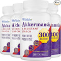300 Billion AFU Akkermansia Muciniphila Supplement for Women &amp Men Akkermansia Probiotic Digestive Gut Immune &amp Overall Health Enhances Gut Digestive Lining Function - 240Capsule