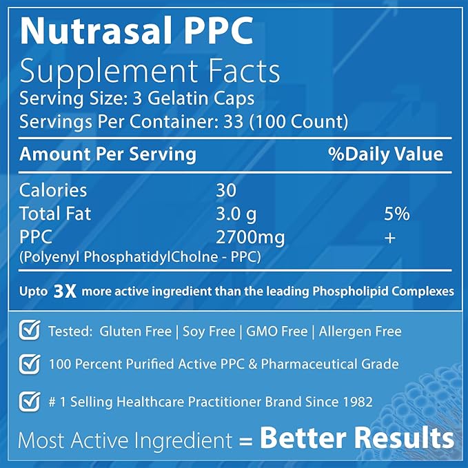 Nutrasal PhosChol 900mg – 100 Gel Capsules