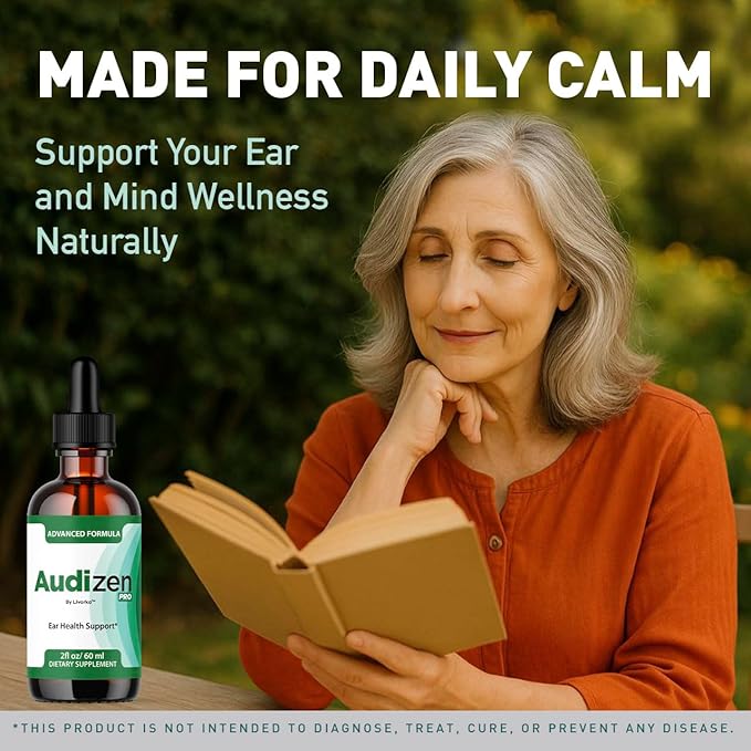 (5 Pack) Audizen Pro - Original Audizen Pro Drops for Healthy Ringing Ear Support Oral Supplement Drop All Natural Clean Liquid Formula Auditory Wellness and Inner Ear Balance 5 Bottles for 5 Months