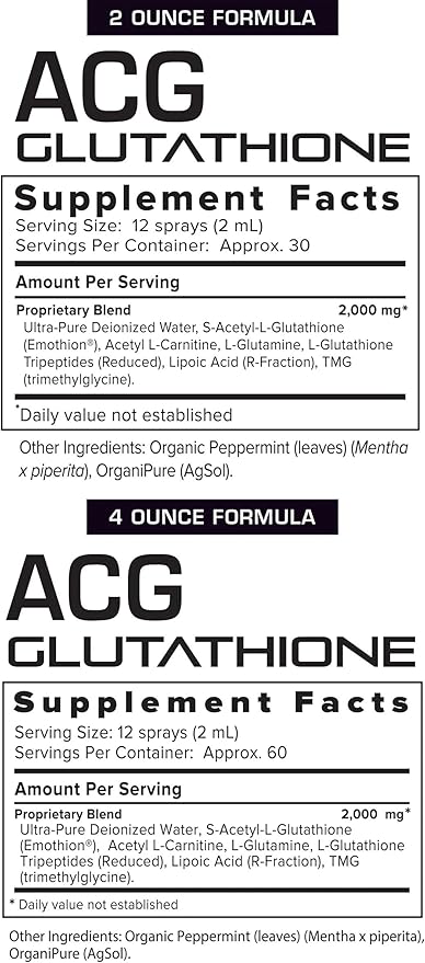 Results RNA - ACG Glutathione Extra Strength Immune Boost – Powerful Antioxidant &amp Immune Boost Formula in a Great Tasting Spray. Recommended by Doctors Worldwide ( 2 oz )