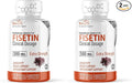 Nature's Fusions Nutri Fisetin 500mg 32 Count - Clinical Dosage - Fisetin Supplements - Powerful Senolytic Activator Antioxidant &amp Brain Support - Natural Polyphenols - 32 Count (Pack of 2)