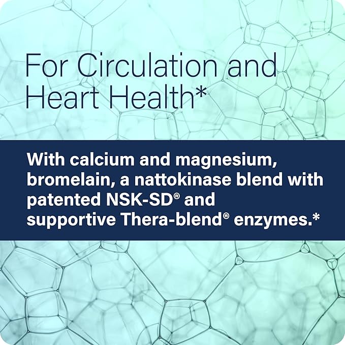 Enzyme Science Nattokinase Pro with NSK-SD - Organic Supplement - Best enzymes for Cardiovascular and Circulatory Support - Vegan and Kosher - 60 Capsules