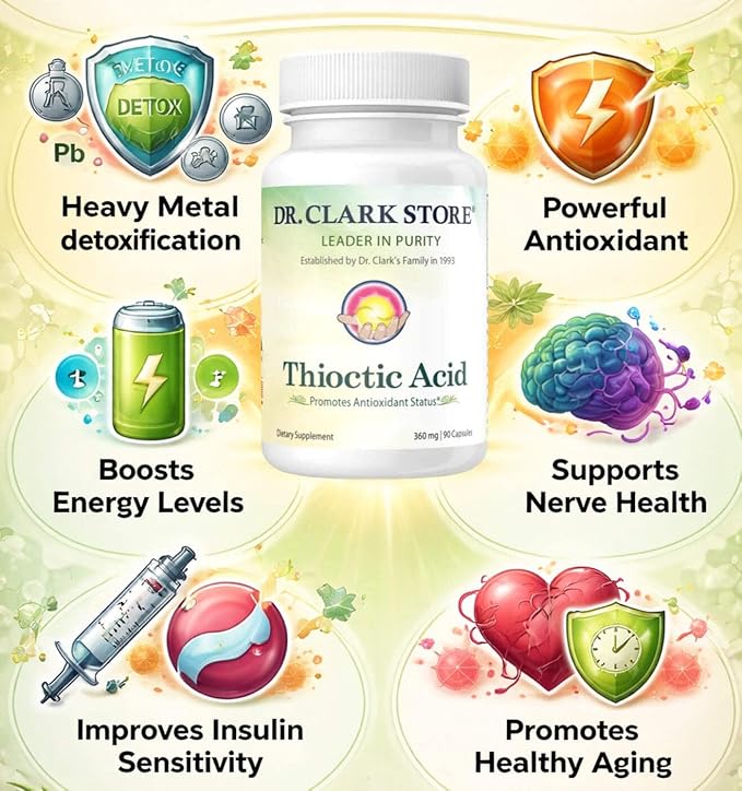 Dr. Clark Alpha Lipoic Acid (Thioctic Acid) 360 mg 90 Capsules