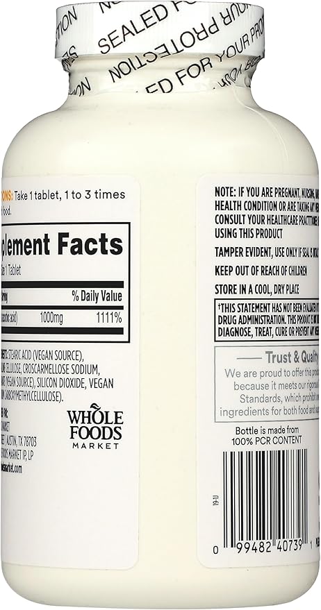 365 By Whole Foods Market Vitamin C 1000Mg 250 Count