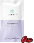 Femininity Smooth as Silk+ 30-Day Refill for Vaginal Dryness (60 Softgels) – Blend of Sea Buckthorn Oil Vitamin D3 and Plant-Based Omega-3 DHA