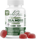 Ultimate Irish Sea Moss Gummies with Bladderwrack &amp Burdock Root – Sea Moss Bladderwrack Burdock Root – Caramel Apple Flavor – Plant-Based Mineral Blend – Vegan Non-GMO – 60 Gummies