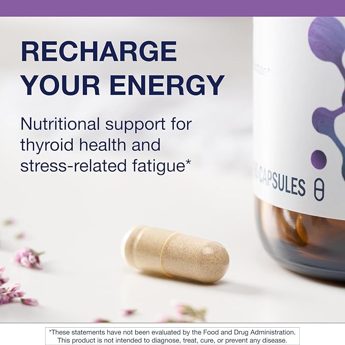 Metagenics Thyrosol - Vitamin &amp Mineral Supplement for Healthy Thyroid Support &amp Stress-Related Fatigue* - with Zinc Selenium &amp Rhizoe Extract - 90 Capsules