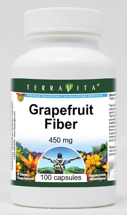 Grapefruit Fiber - 450 mg (100 Capsules ZIN: 520467) - 3 Pack
