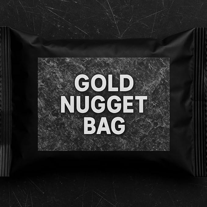 1-Pack Gold Paydirt Gold Nugget Treasure Bag Gold Rich Bag – Highly Concentrated Ultra-Rich Panning Pay Dirt for at Home Panning DIY Lovers – Contains Flakes Gold Nugget Possibly Gemstones