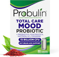 Probulin Mood Probiotics for Women with Saffron L Theanine Probiotic Prebiotic Postbiotic - Mood Support Supplement &amp Gut Support - Vegan Non GMO 30 Capsules