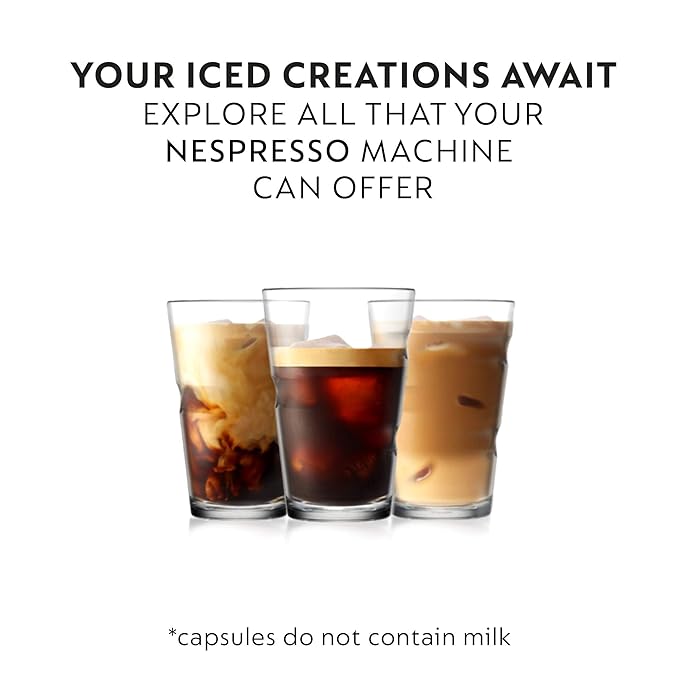 Nespresso Capsules Vertuo Ice Leggero 50-Count Double Espresso Coffee Pods Brews 2.7 oz.