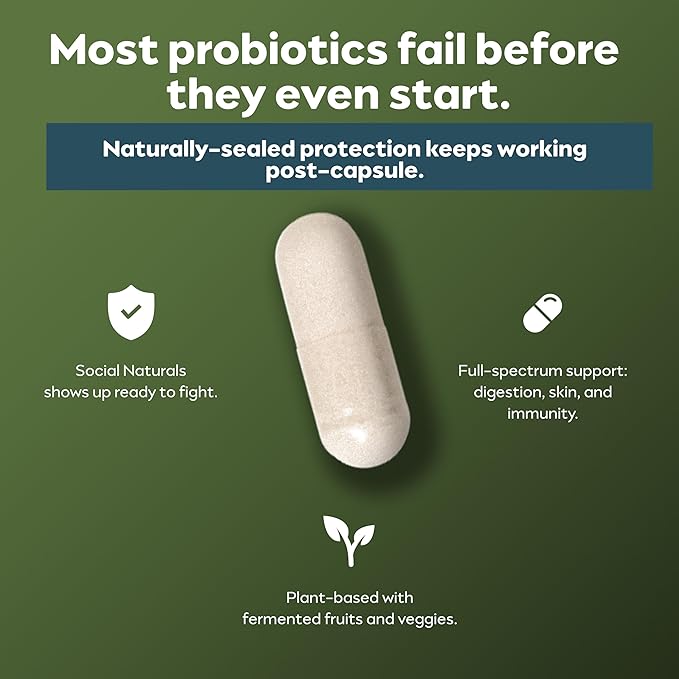 Men’s Probiotic | 20 Billion CFU | Prebiotic + Postbiotic Blend | Gut Colon &amp Immune Support | Vegan | Shelf-Stable | 30 Capsules