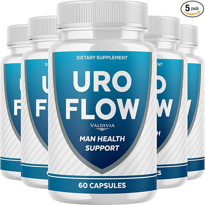 Valdivia (5 Pack UroFlow Capsules – All Natural UroFlow Supplement Pills for Maximum Strength Premium URO Flow Official Reviews (300 Capsules)